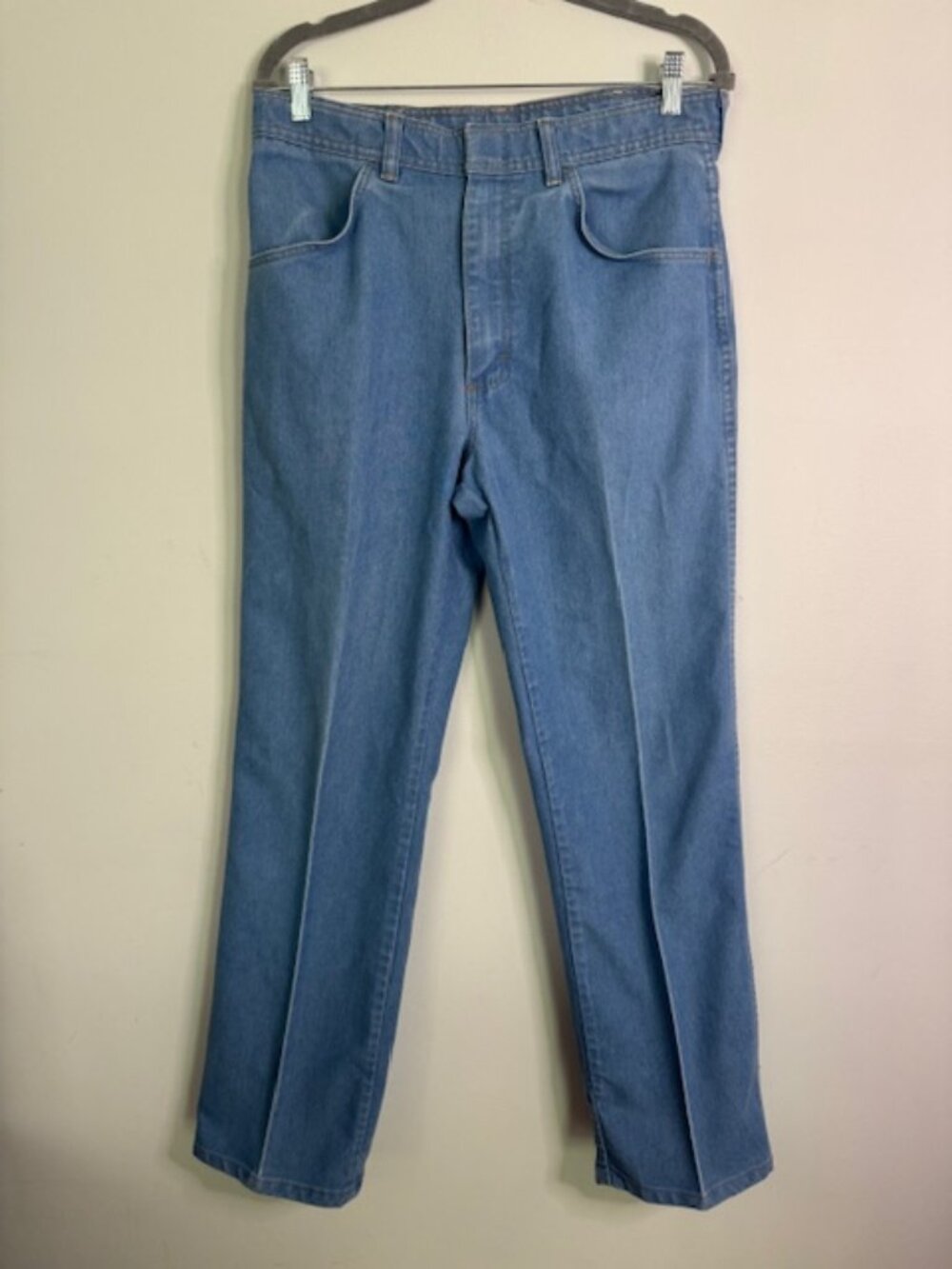 Vintage Light Blue Wrangler Jeans Straight Leg Men's 34x32